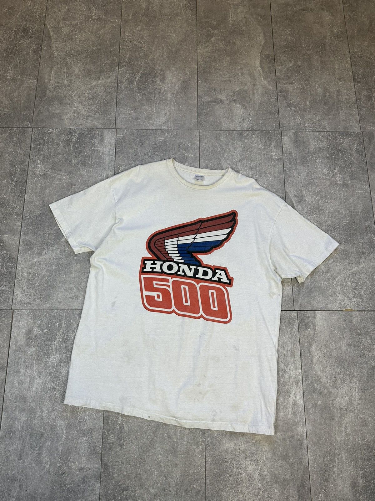 Honda Men’s vintage distressed Honda 500 racing tee Size US XXL / EU 58 / 5 - 2 Thumbnail
