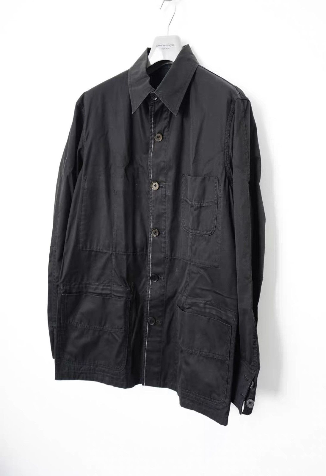 Yohji Yamamoto Yohji Yamamoto Oversized Contrast Stitch Workwear Blazer Size US M / EU 48-50 / 2 - 2 Thumbnail