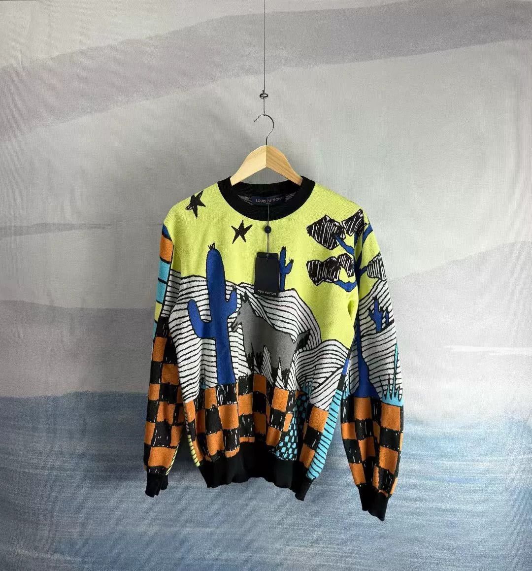 Louis Vuitton louis vuitton colorful knit sweater with cartoon design Size XS / US 0-2 / IT 36-38 - 1 Thumbnail