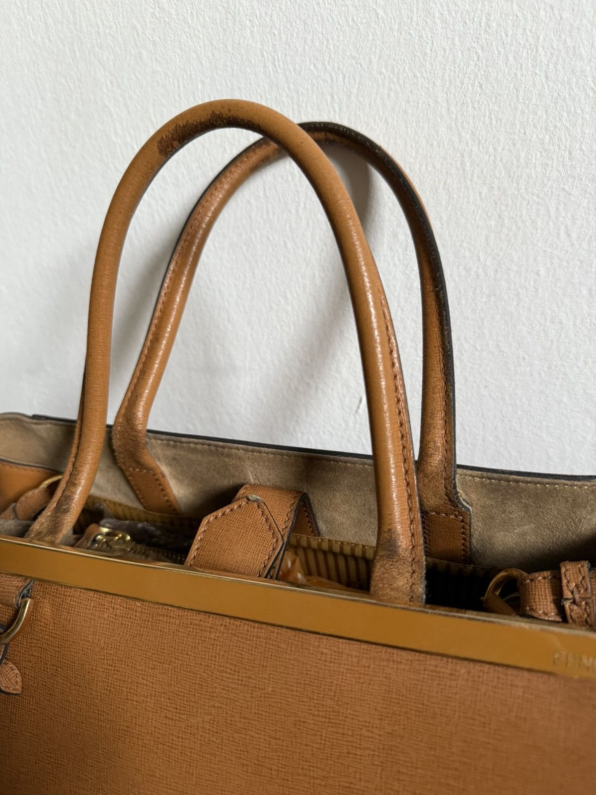 Fendi Fendi tan leather medium 2Jours elite tote bag Size ONE SIZE - 10 Thumbnail