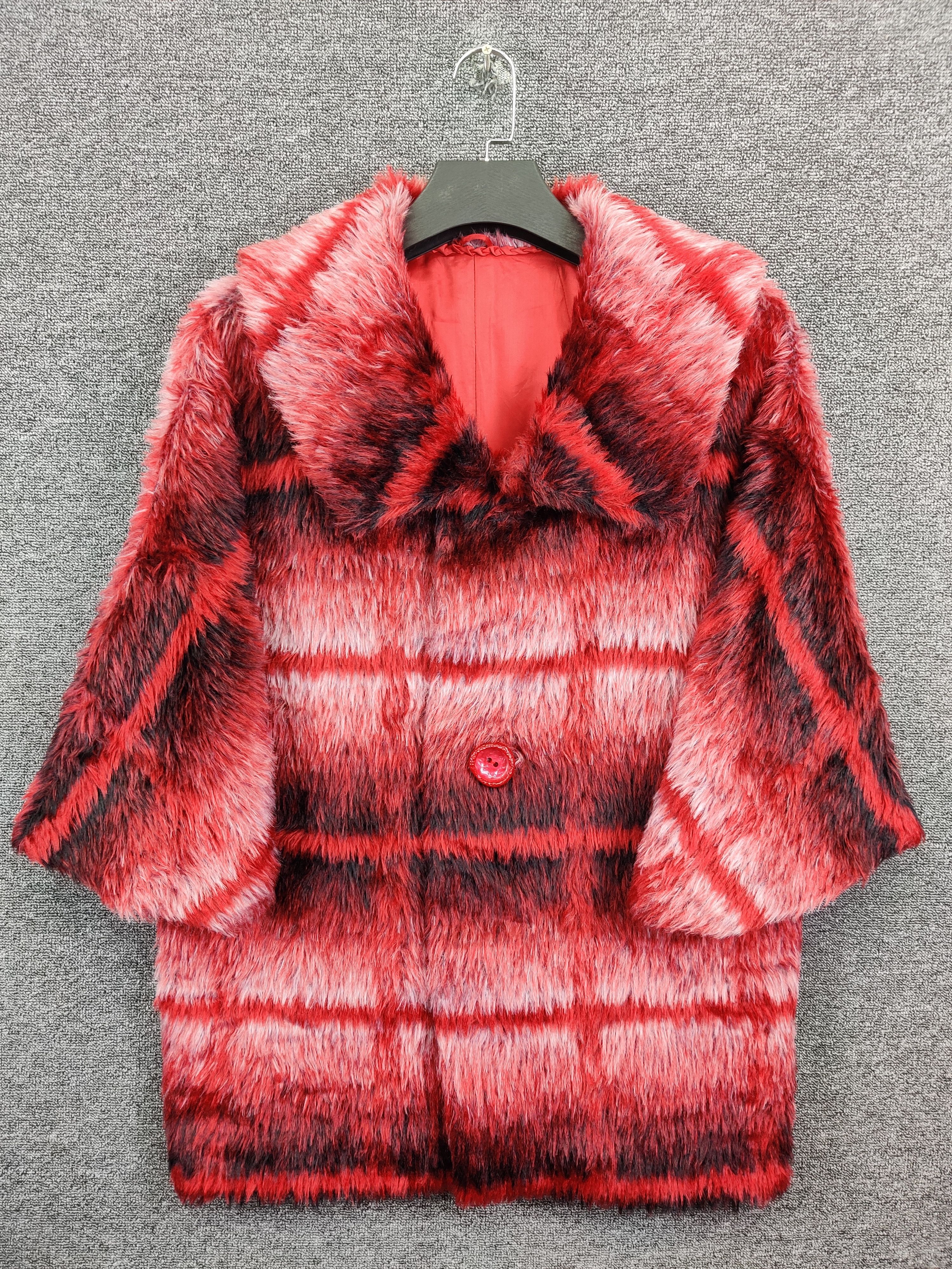 Vintage Hairy Cardigan Coat With Luxury Style Size US L / EU 52-54 / 3 - 1 Thumbnail