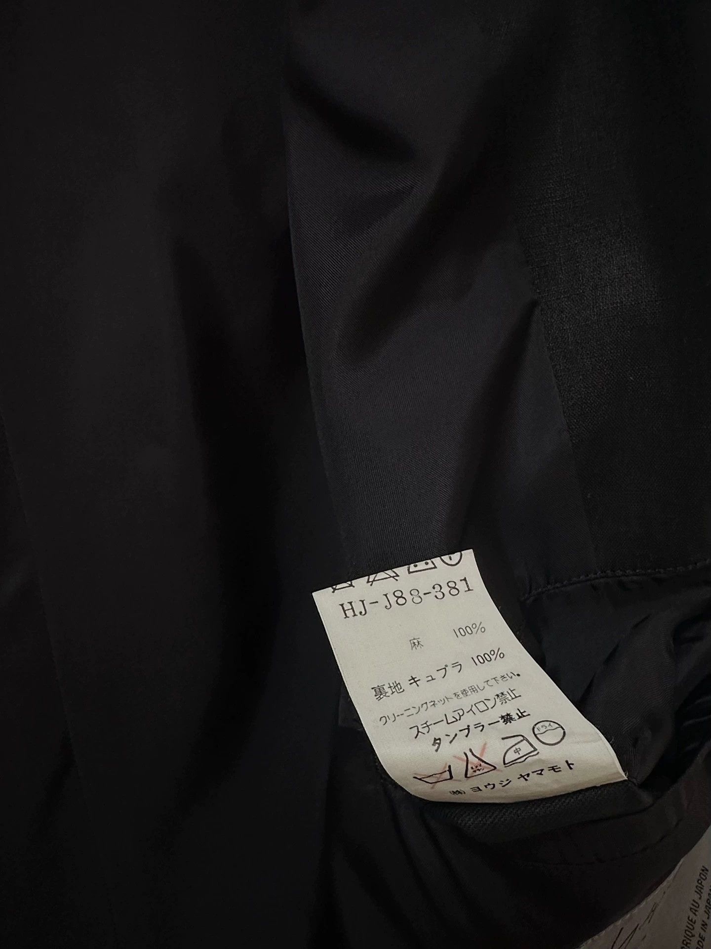 Yohji Yamamoto Yohji Yamamoto 98ss Black Linen Flower Embrd Jkt Size US M / EU 48-50 / 2 - 8 Thumbnail