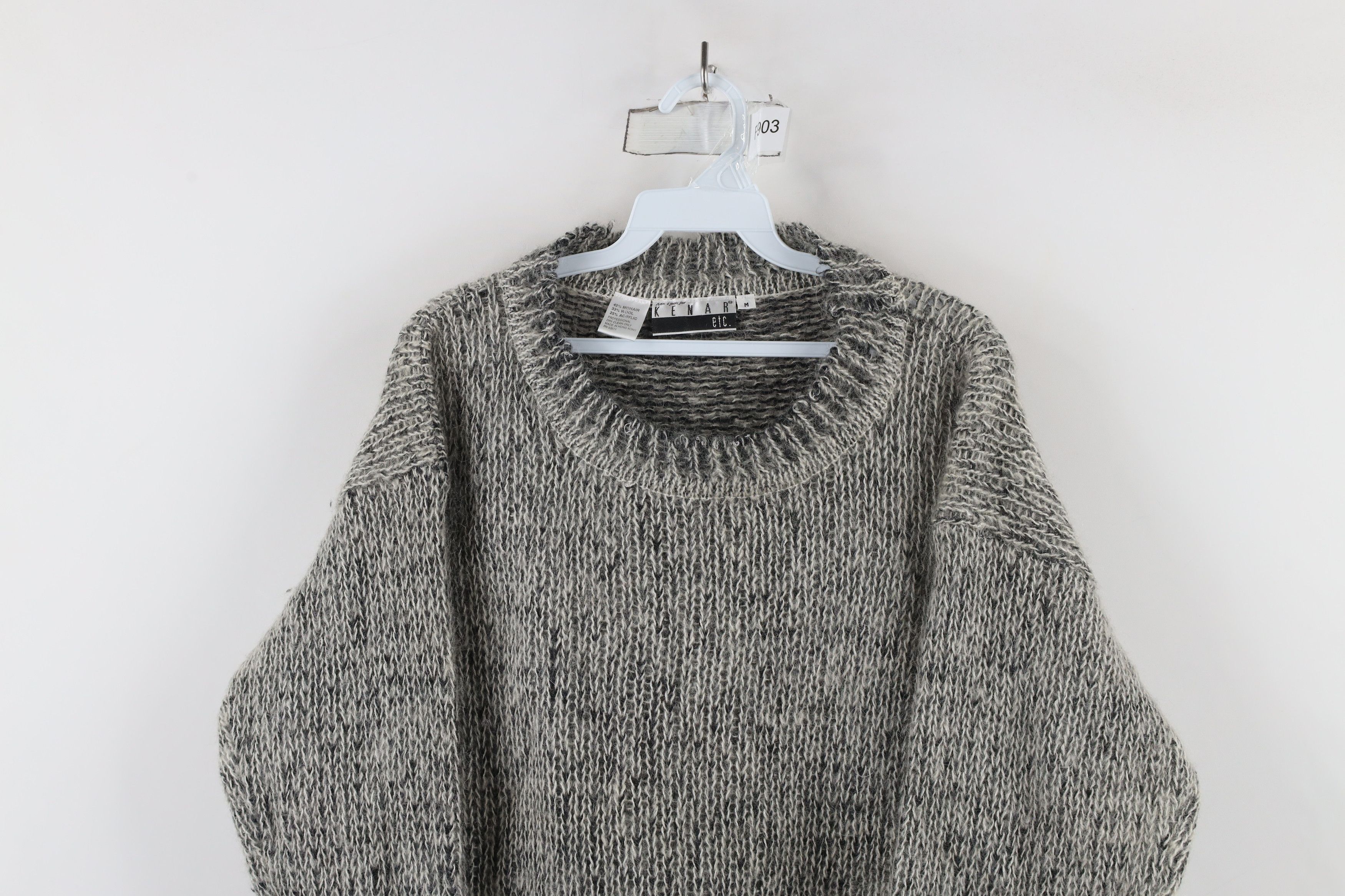Vintage Vintage 90s Streetwear Wool Mohair Blend Knit Tunic Sweater Size M / US 6-8 / IT 42-44 - 2 Thumbnail
