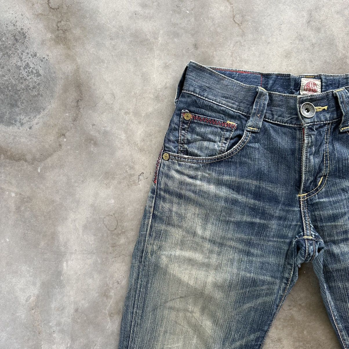 Japanese Brand Vintage Edwin Distressed Faded Rusty Flare Denim Jean Pant Size US 30 / EU 46 - 4 Thumbnail