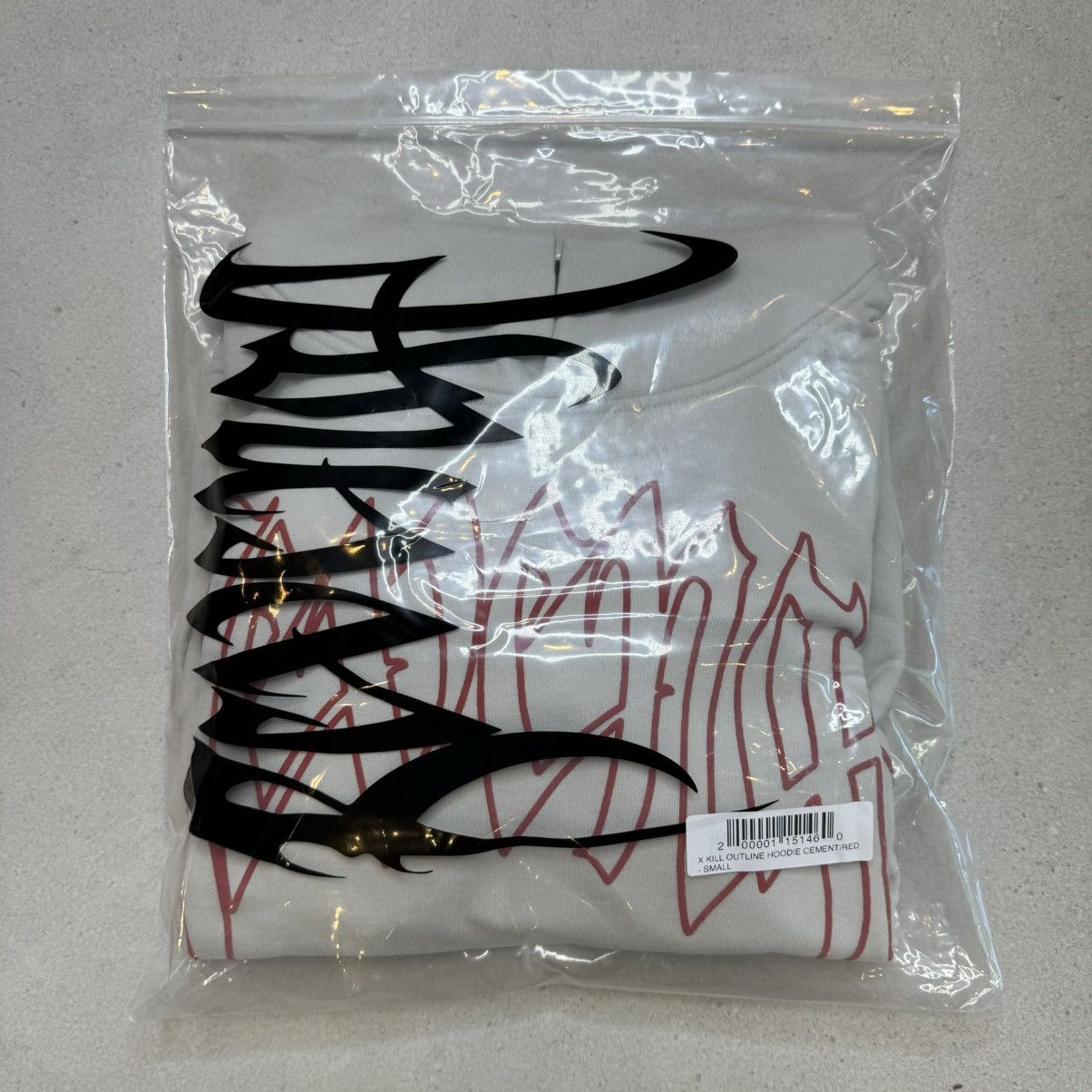 Revenge Revenge X Kill Outline Hoodie Cement/Red SIZE SMALL Size US S / EU 44-46 / 1 - 3 Thumbnail