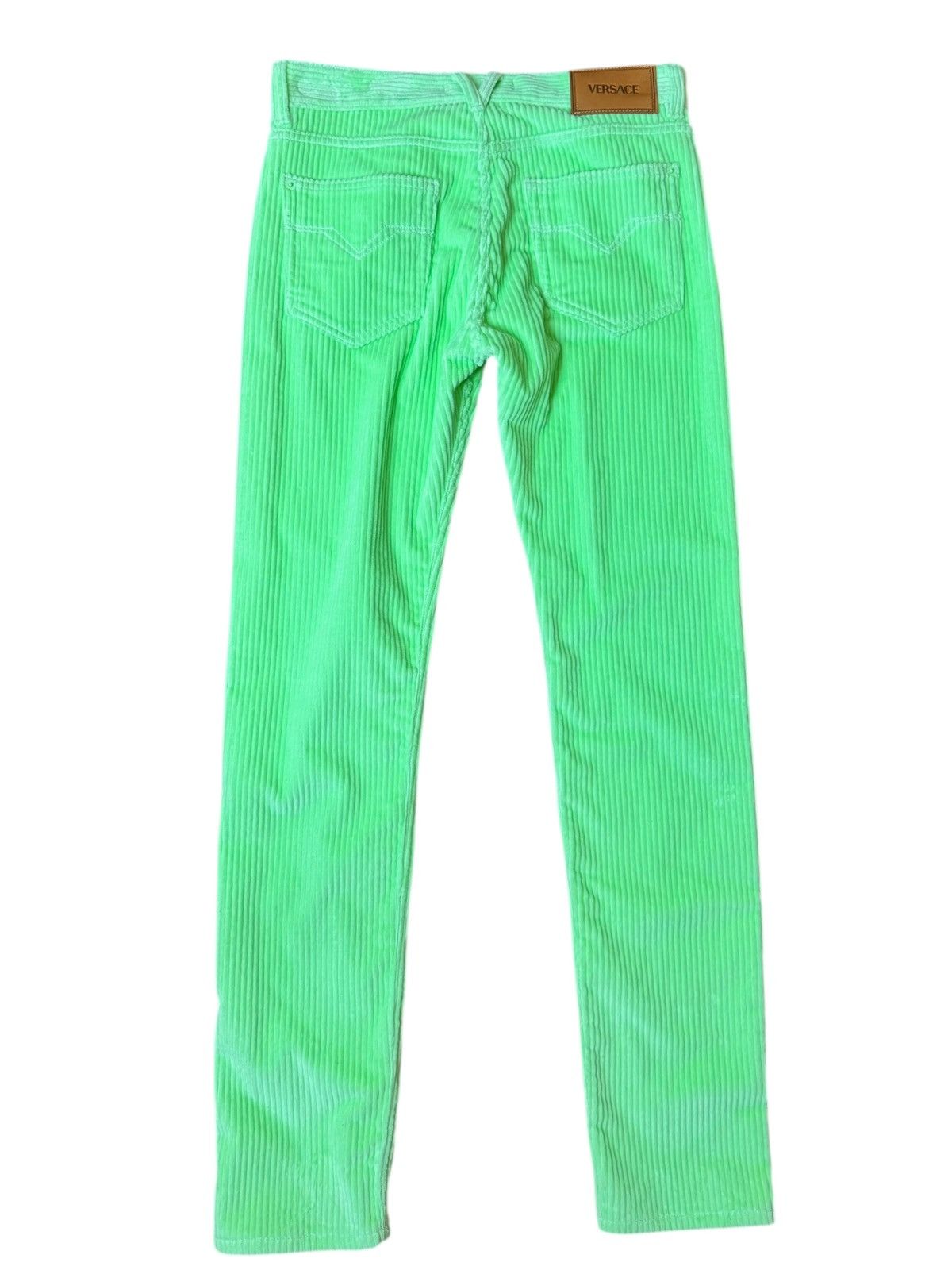 Versace Versace lime corduroy pants – SS24 sample – size 32 Size US 32 / EU 48 - 6 Thumbnail