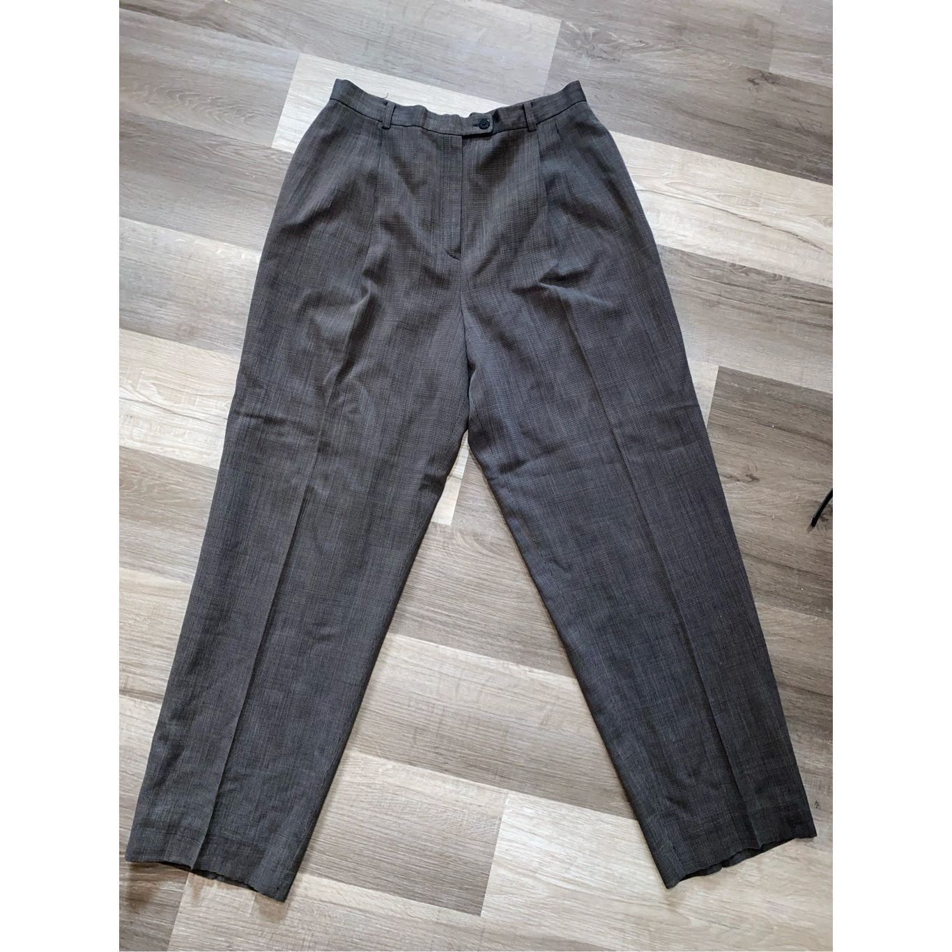 Lafayette 148 Lafayette 148 New York *CHECK BRUSHED WOOL GATES Straight PA Size 34" / US 12 / IT 48 - 2 Thumbnail