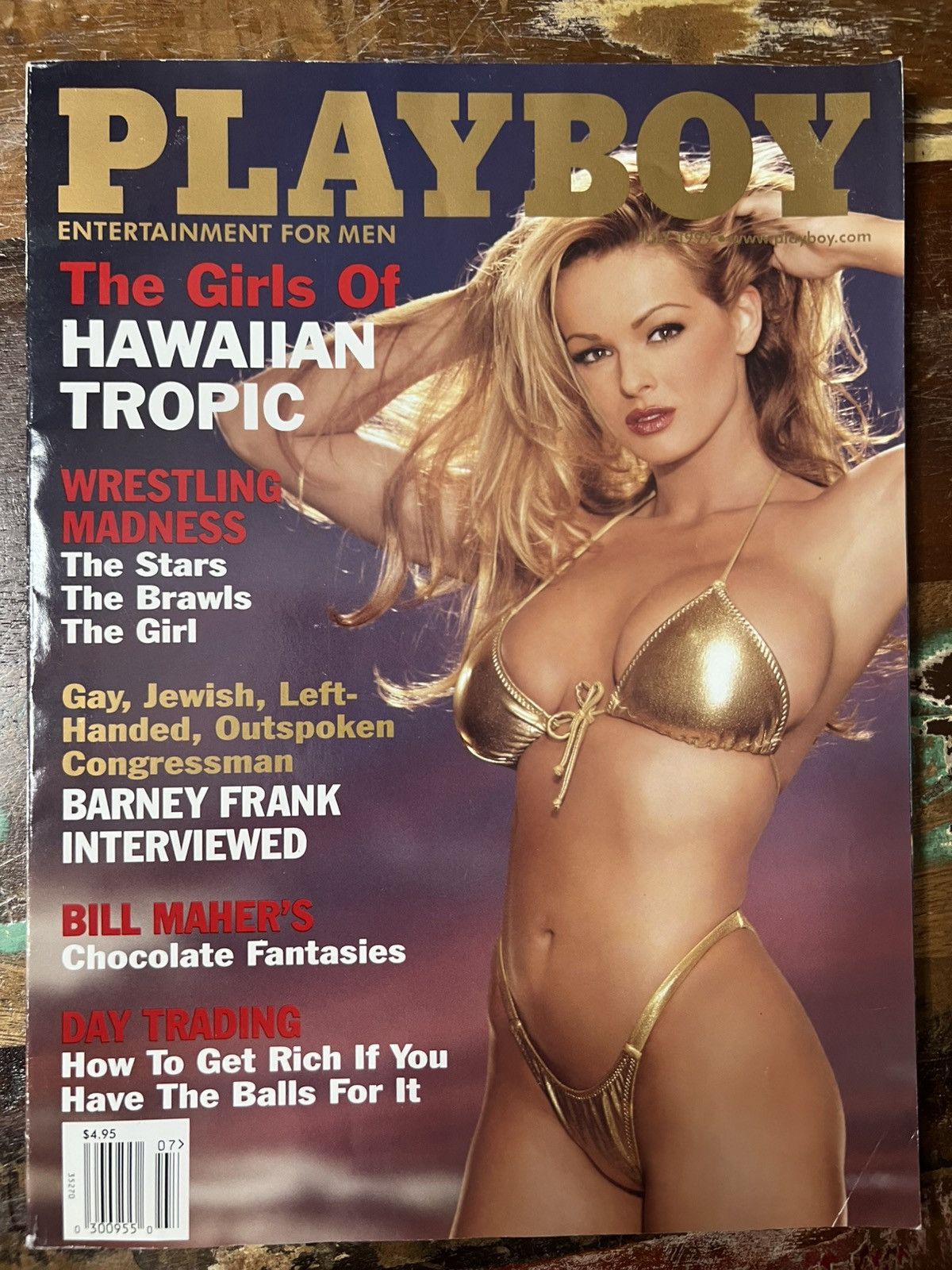 Vintage PLAYBOY Magazine - July 1999 The Girls of Hawaiian Tropic Size ONE SIZE - 1 Thumbnail