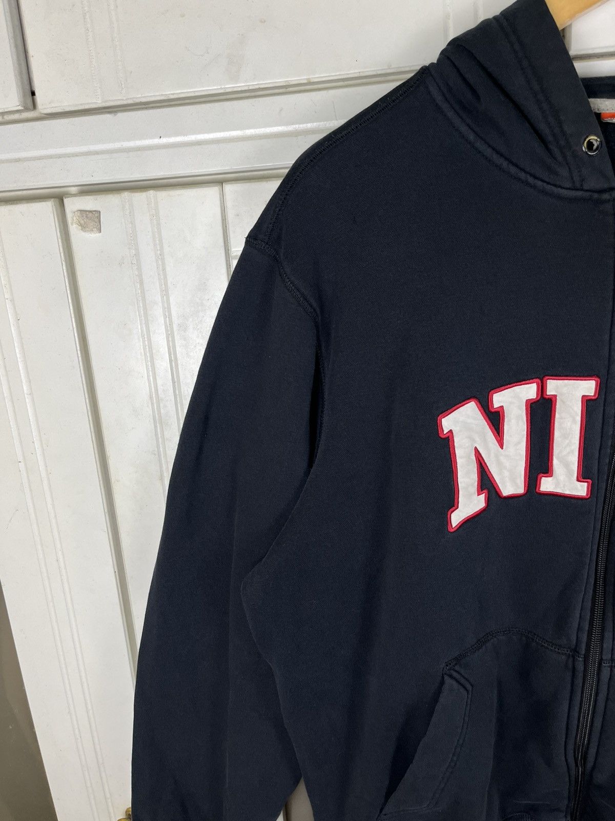 Nike Vintage Nike Spellout Zipper Hoodies Size US XL / EU 56 / 4 - 4 Thumbnail