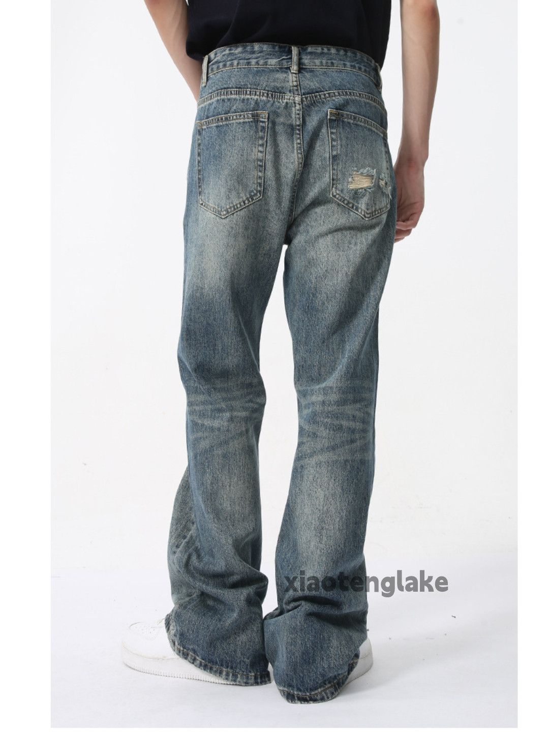 Jean × Vintage washed faded cleanfit yuppie bootcut punk flared jeans Size US 30 / EU 46 - 5 Thumbnail