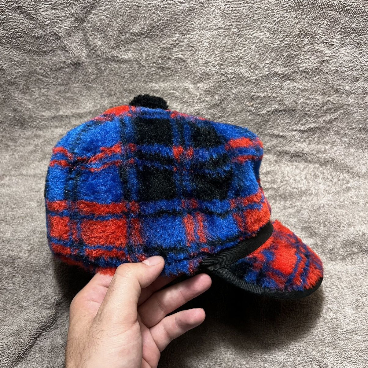 Vintage Vintage 70s Plaid Faux Fur Trapper Hat Lined Quilted USA Size ONE SIZE - 7 Thumbnail