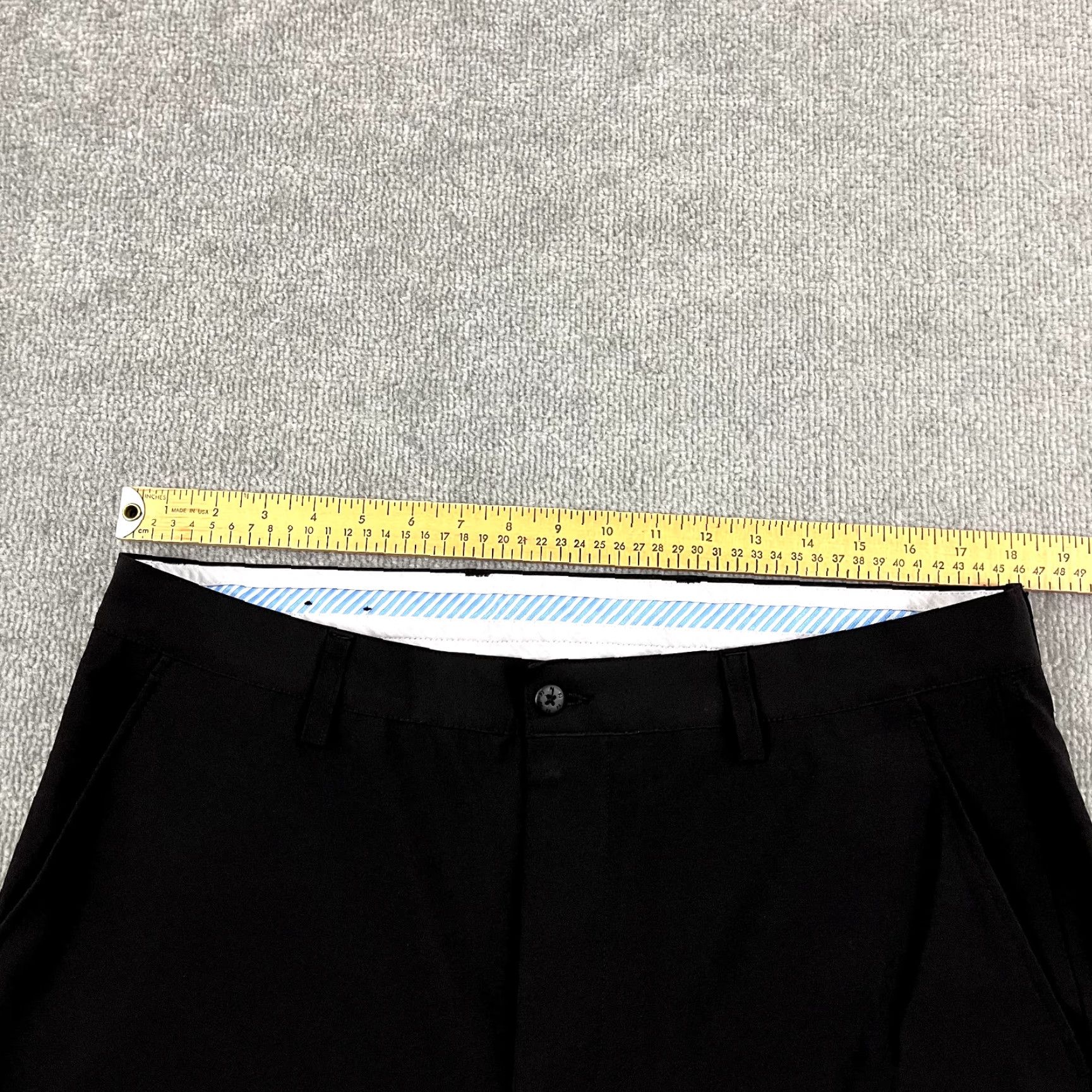 Footjoy FootJoy Pants Mens 36 x 30 Straight Leg Black Chino Casual Pleated Sports Outdoor Regular Size US 36 / EU 52 - 3 Thumbnail