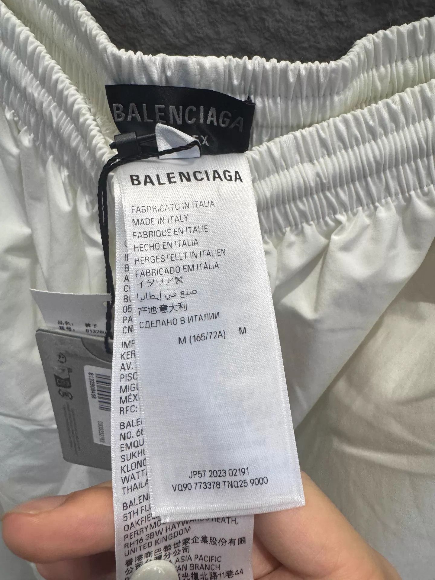 Balenciaga Balenciaga Women's 2024 Nylon White Baggy Track Pants M Size 27" / US 4 / IT 40 - 3 Thumbnail