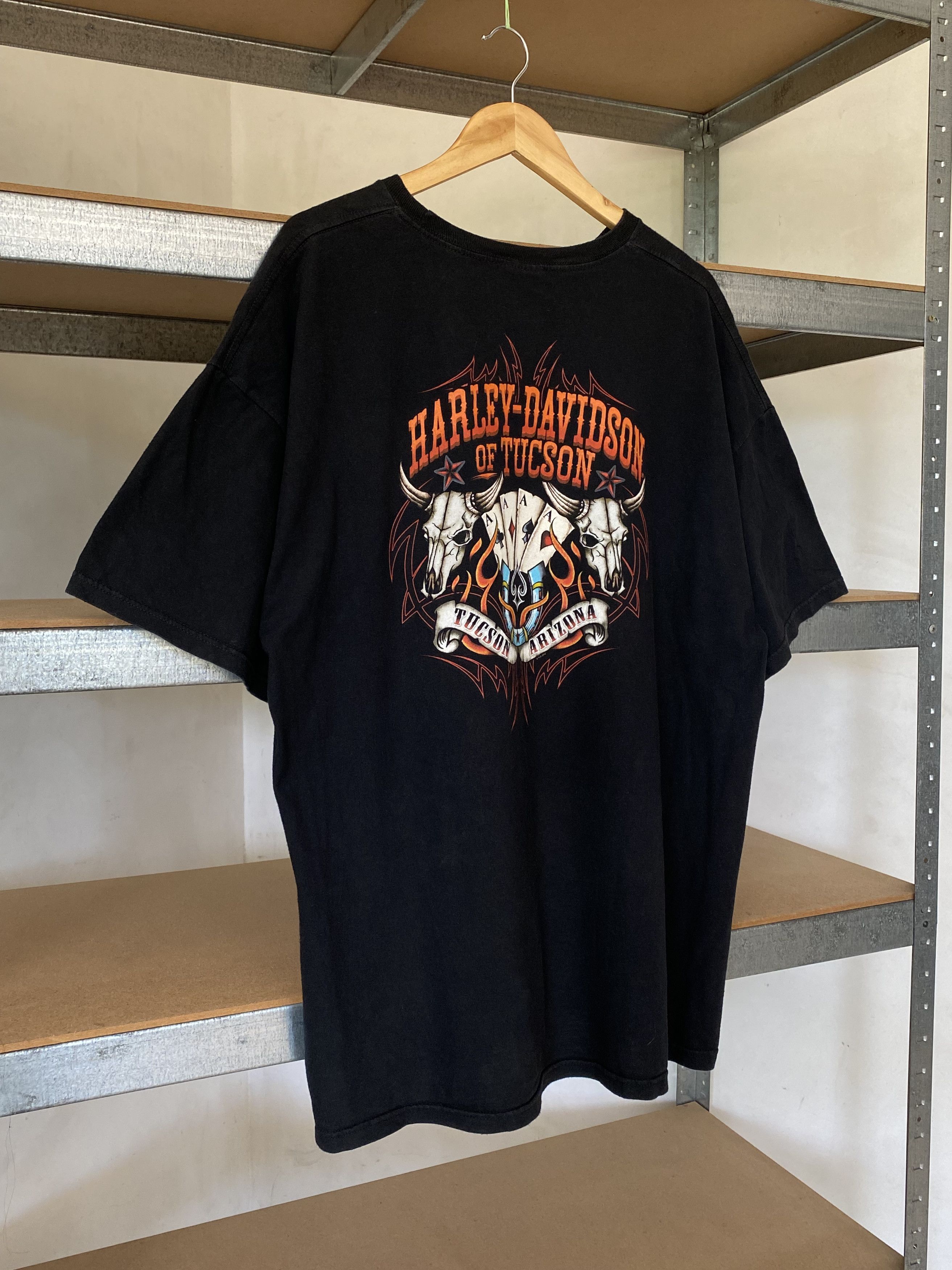 Harley Davidson Harley Davidson Vintage 2012 Tucson Arizona Faded T-shirt Size US XXL / EU 58 / 5 - 10 Thumbnail