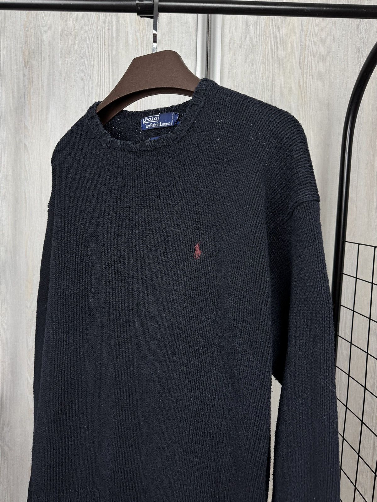 Polo Ralph Lauren Polo Ralph Lauren vintage blue knitted sweater Hong Kong Size US XL / EU 56 / 4 - 4 Thumbnail