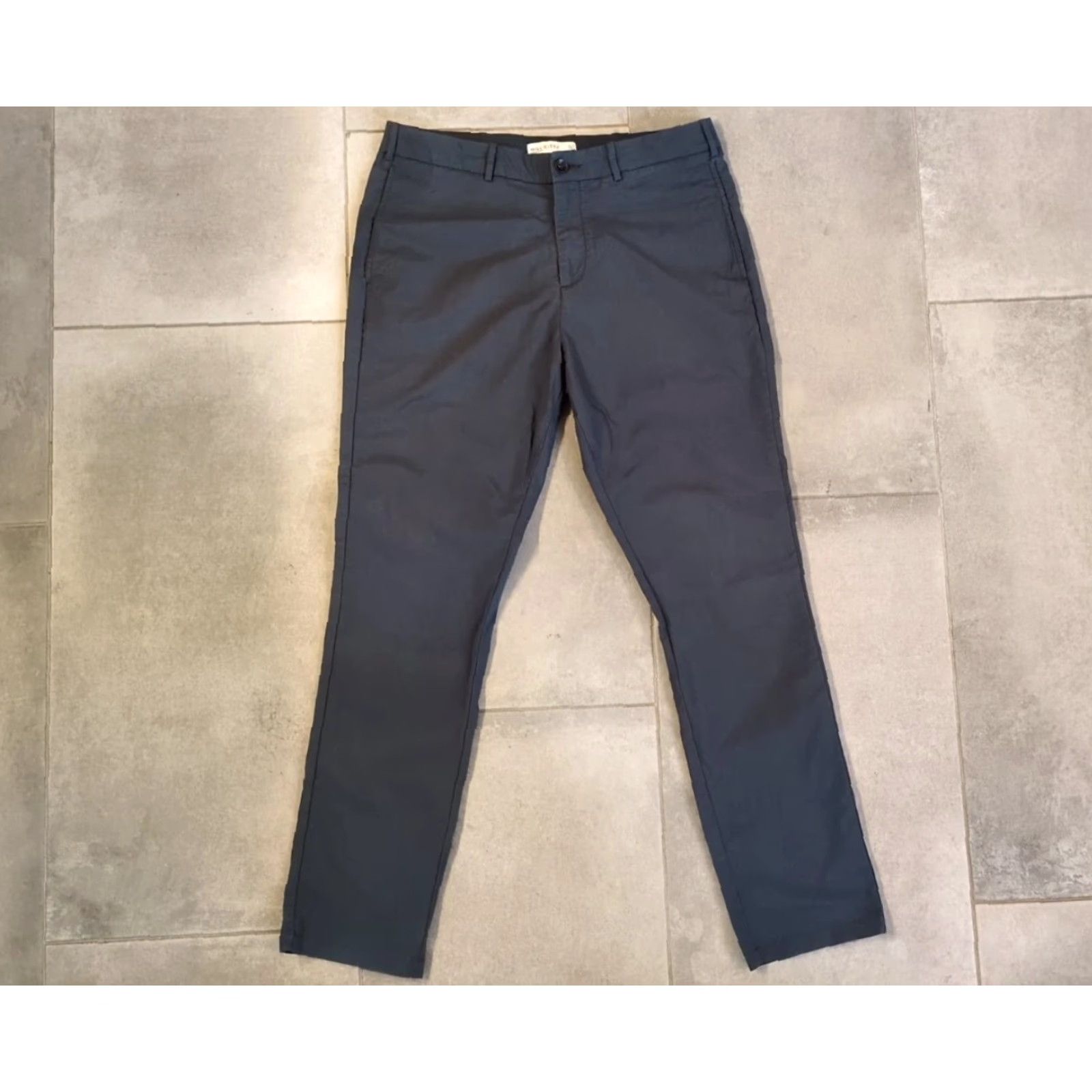 Vintage Hill City Everyday Tech Pants Mens Slim Straight Water Resistant Canvas Gray 34" 32" Pockets Zip Casual Workwear Travel Activewear 2000s? Size US 34 / EU 50 - 3 Thumbnail