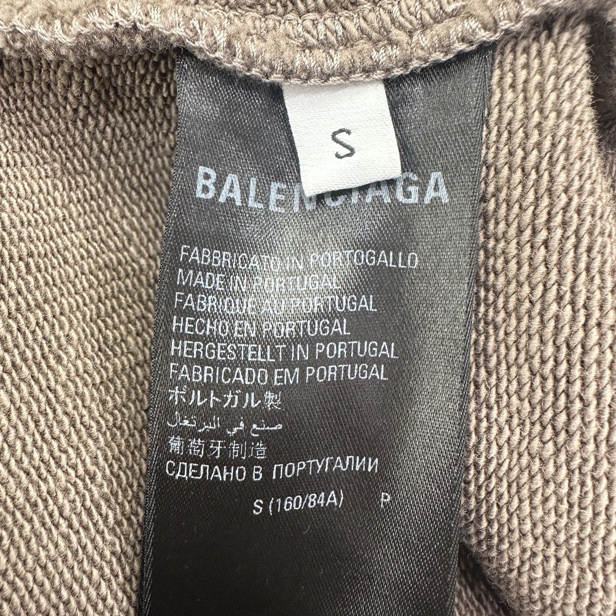 Balenciaga Balenciaga Brown Logo Letter Crew Neck Sweatshirt K26WX Size US S / EU 44-46 / 1 - 6 Thumbnail