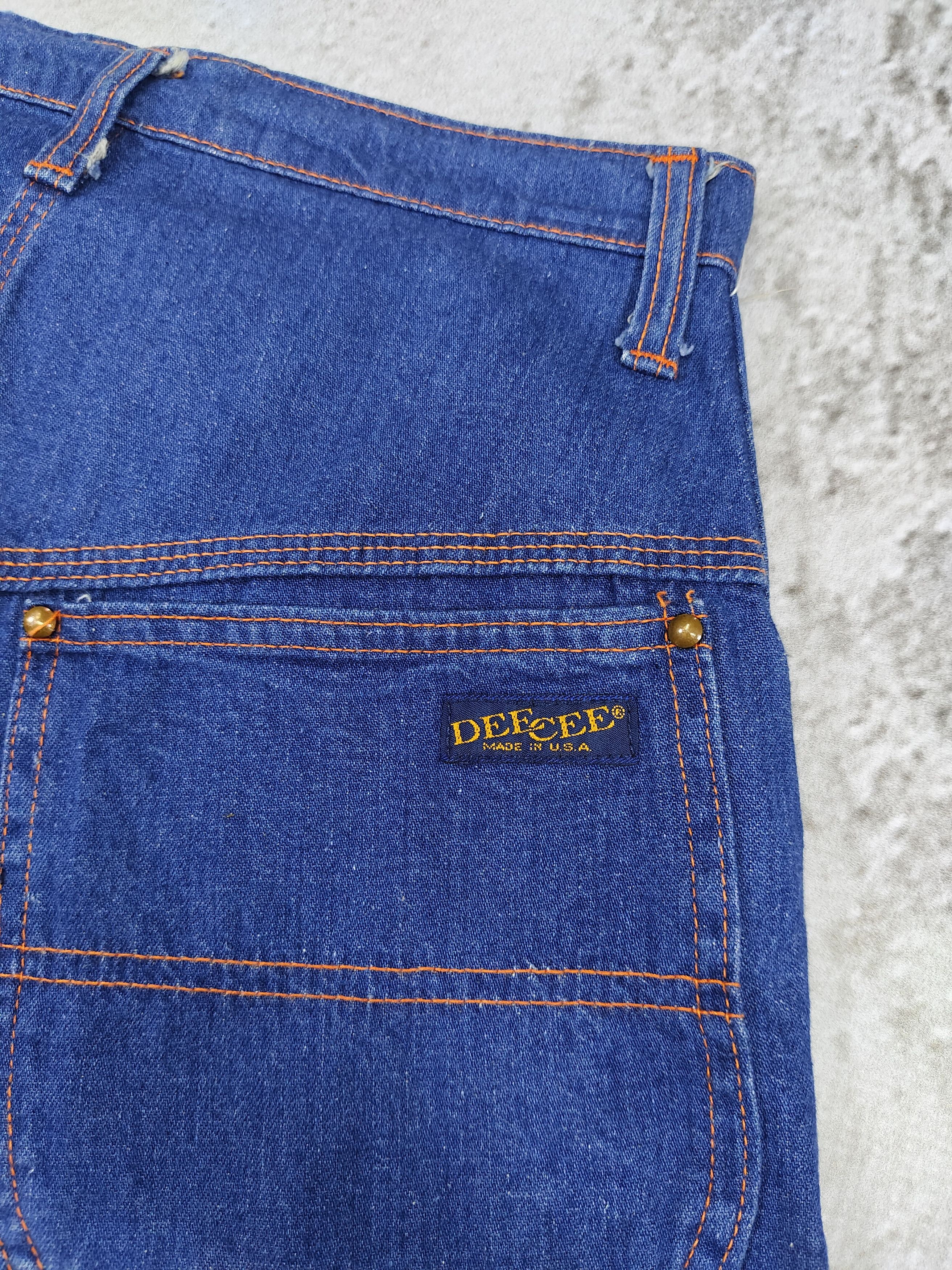 Vintage 60s DEE CEE🔥Classic American Carpenter Utility Denim Shorts Size US 28 / EU 44 - 3 Thumbnail