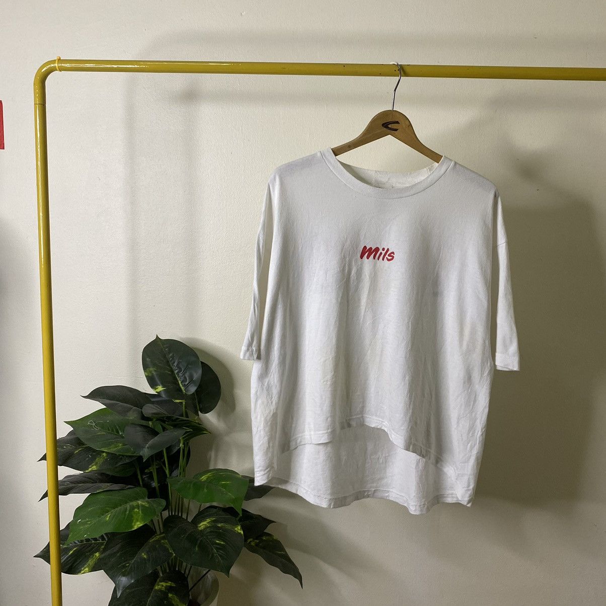 Japanese Brand kha:ki Khaki by Bishop MFG Co Oversized Tee Size S / US 4 / IT 40 - 6 Thumbnail