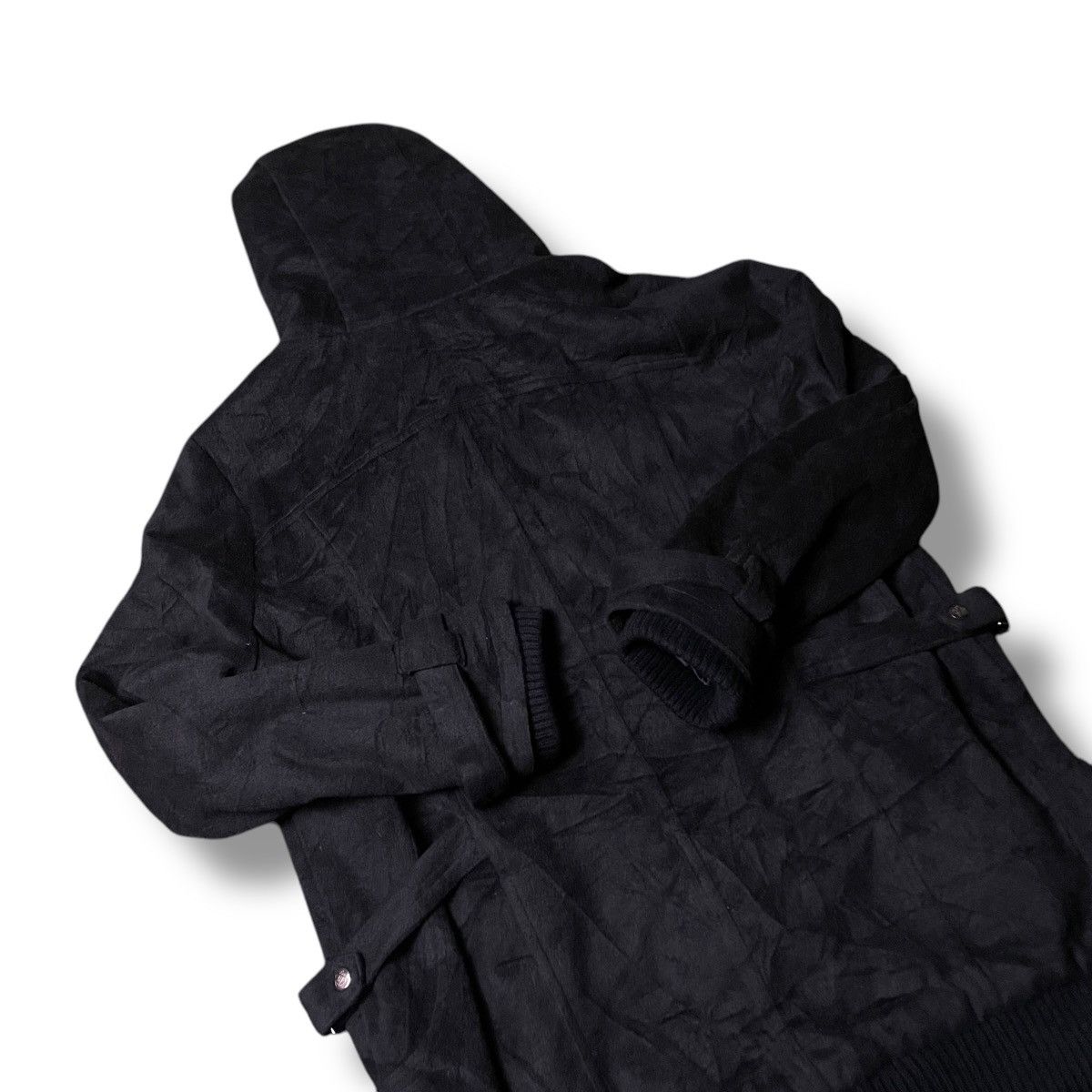 If Six Was Nine × Japanese Brand × Yasuyuki Ishii CRAZY ANGEL BUTTON UP ZIPPER PUNK GOTHIC WOOL HOODIE JACKET Size US XXL / EU 58 / 5 - 12 Thumbnail