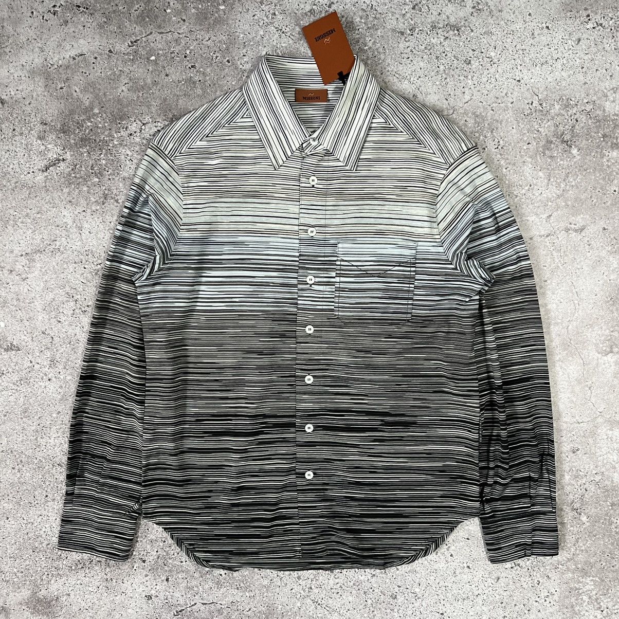 Missoni Missoni Gradient Ombre Stripe Shirt Men Size S(Fits M) Size US S / EU 44-46 / 1 - 1 Thumbnail
