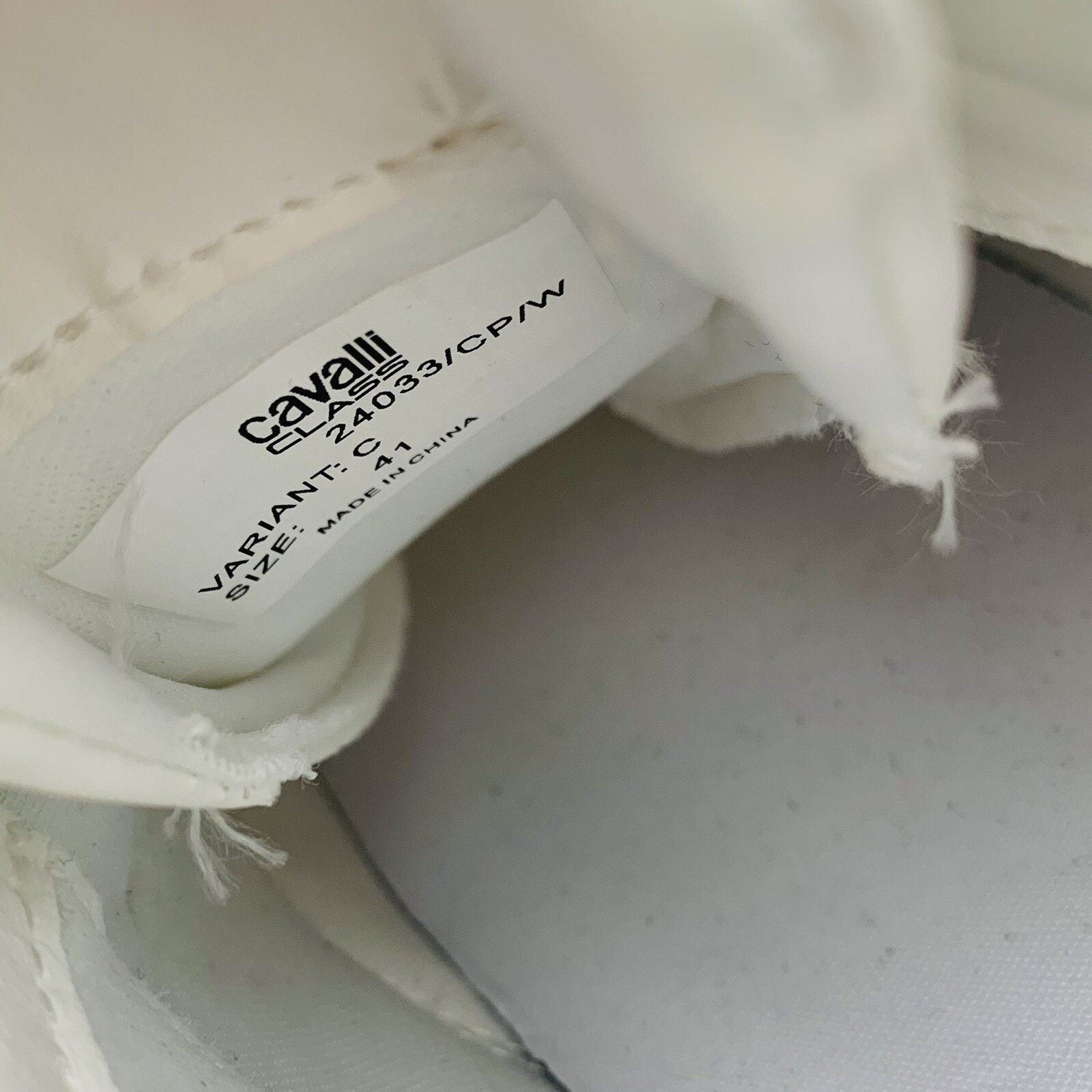 Cavalli Class Cavalli Class White Leather Sneaker Size US 8 24033 New Size US 8 / EU 41 - 11 Thumbnail