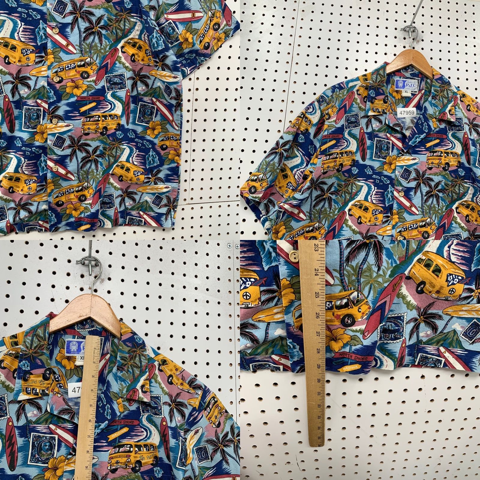 Vintage VINTAGE RJC Hawaiian Shirt Mens XL Surf Board Beach All Over Graphic USA Shirt XS? Size US XL / EU 56 / 4 - 8 Thumbnail
