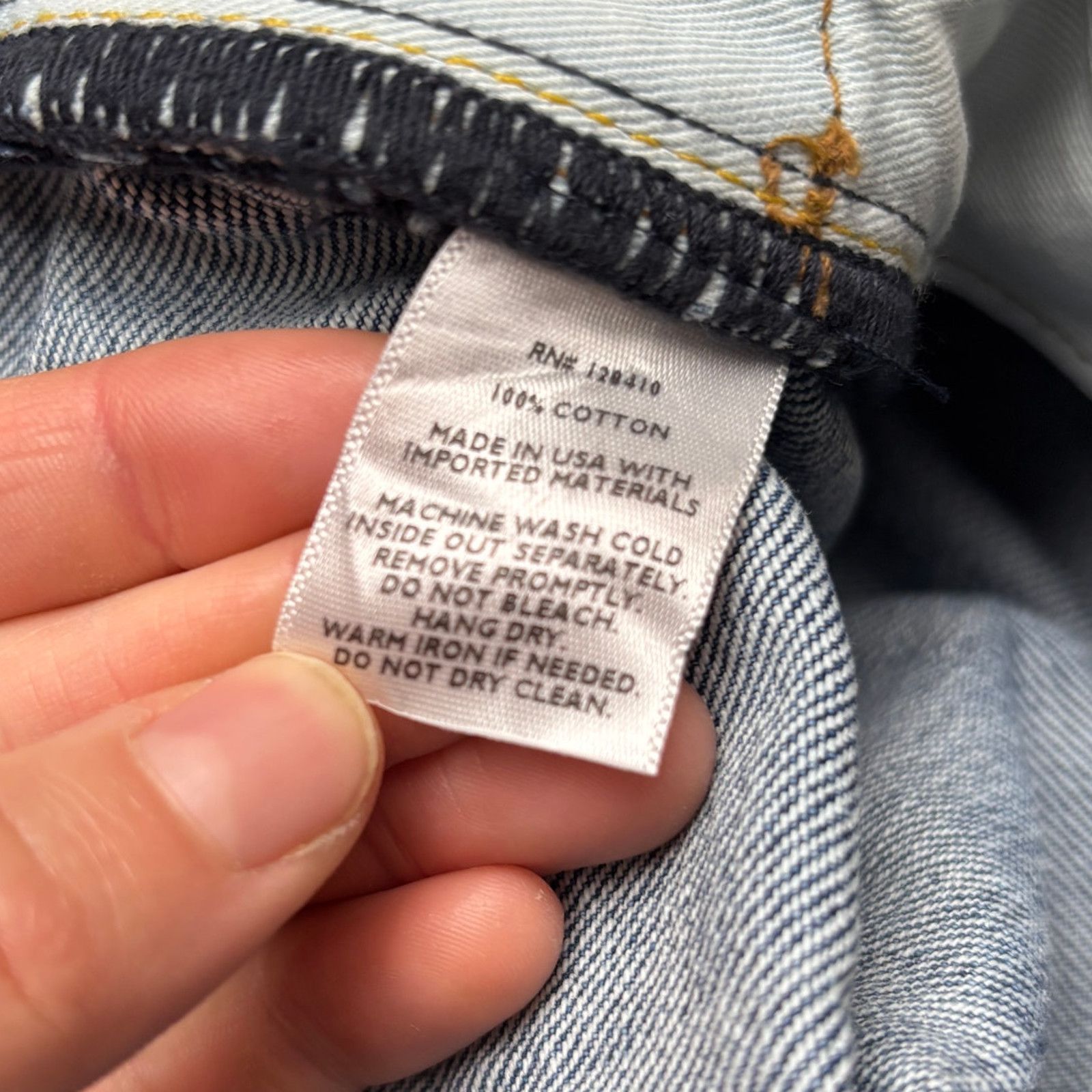 Sid Mashburn $175 Sid Mashburn Slim Straight Jeans 35x32 Made in USA Size US 35 - 8 Thumbnail