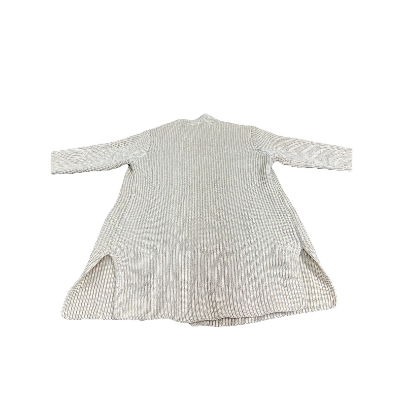 Other Vintage Women’s Beige Ribbed Knit Long Sleeve Cardigan Duste Size XS / US 0-2 / IT 36-38 - 9 Thumbnail