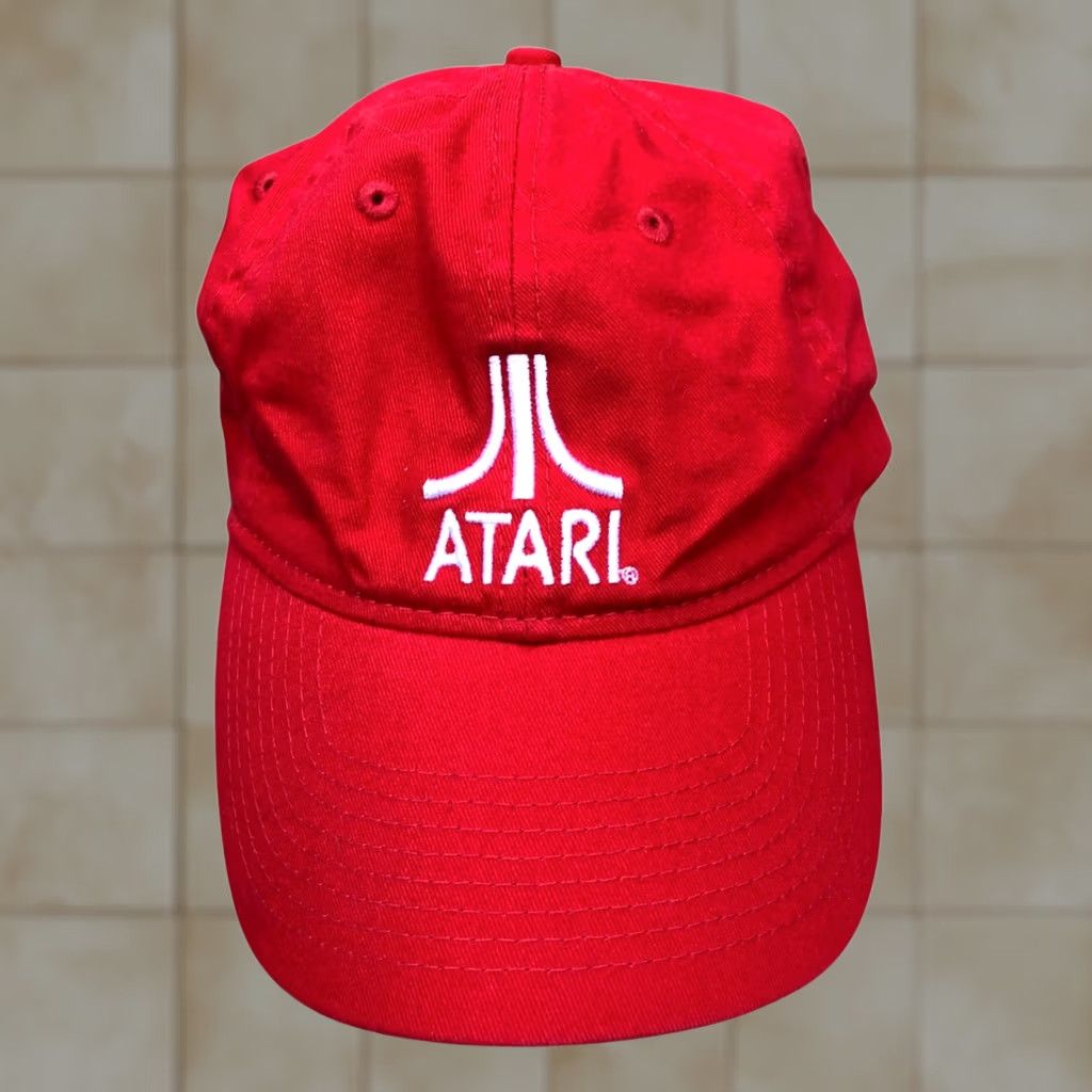 Vintage H3 Headwear Atari Games Baseball Dad Hat Men's One Size Red Adjustable Cap Size ONE SIZE - 1 Thumbnail