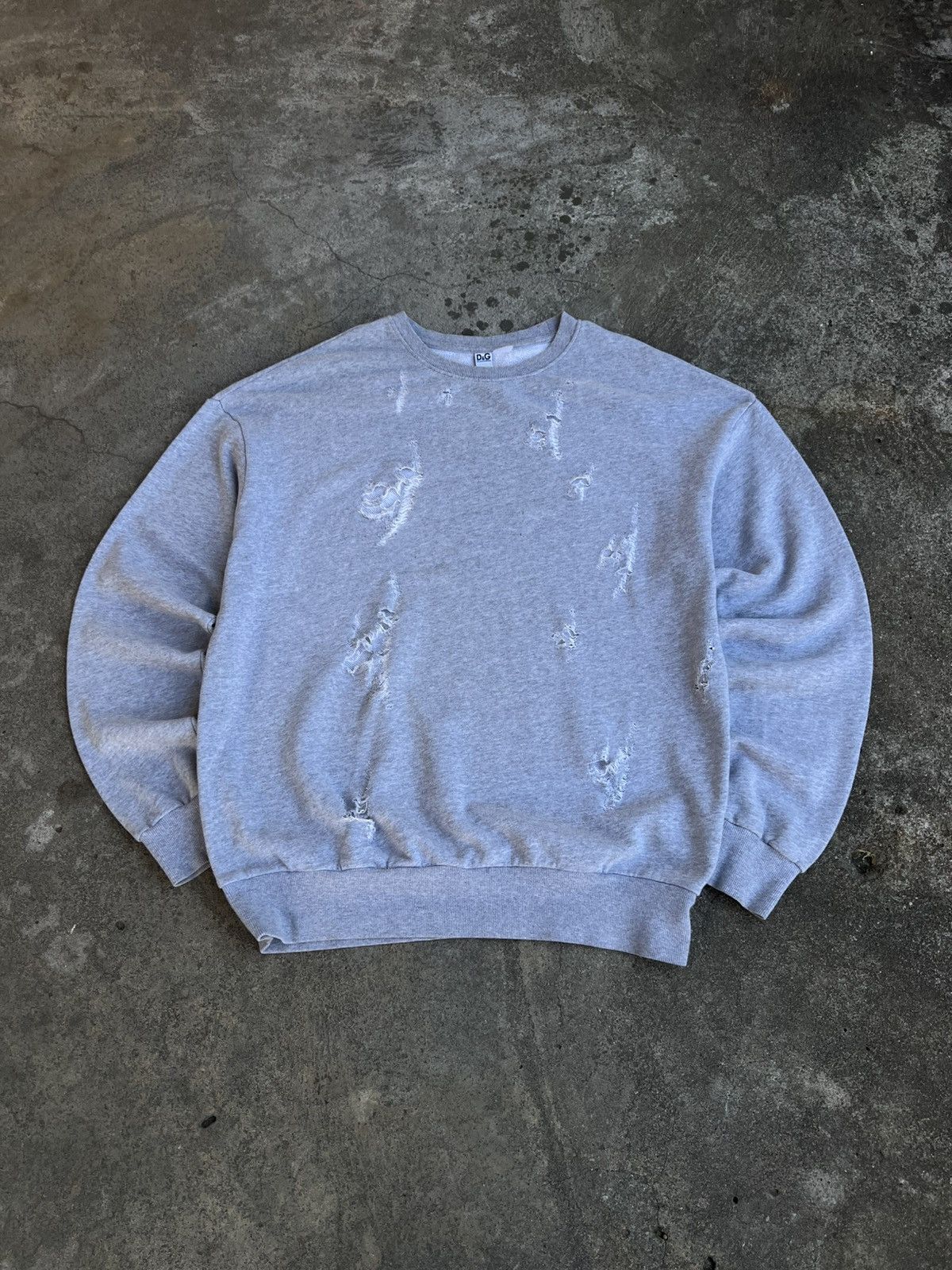 Dolce & Gabbana Crazy Vintage Dolce Gabbana Distressed Sweatshirt y2k LGB Size US XL / EU 56 / 4 - 1 Thumbnail