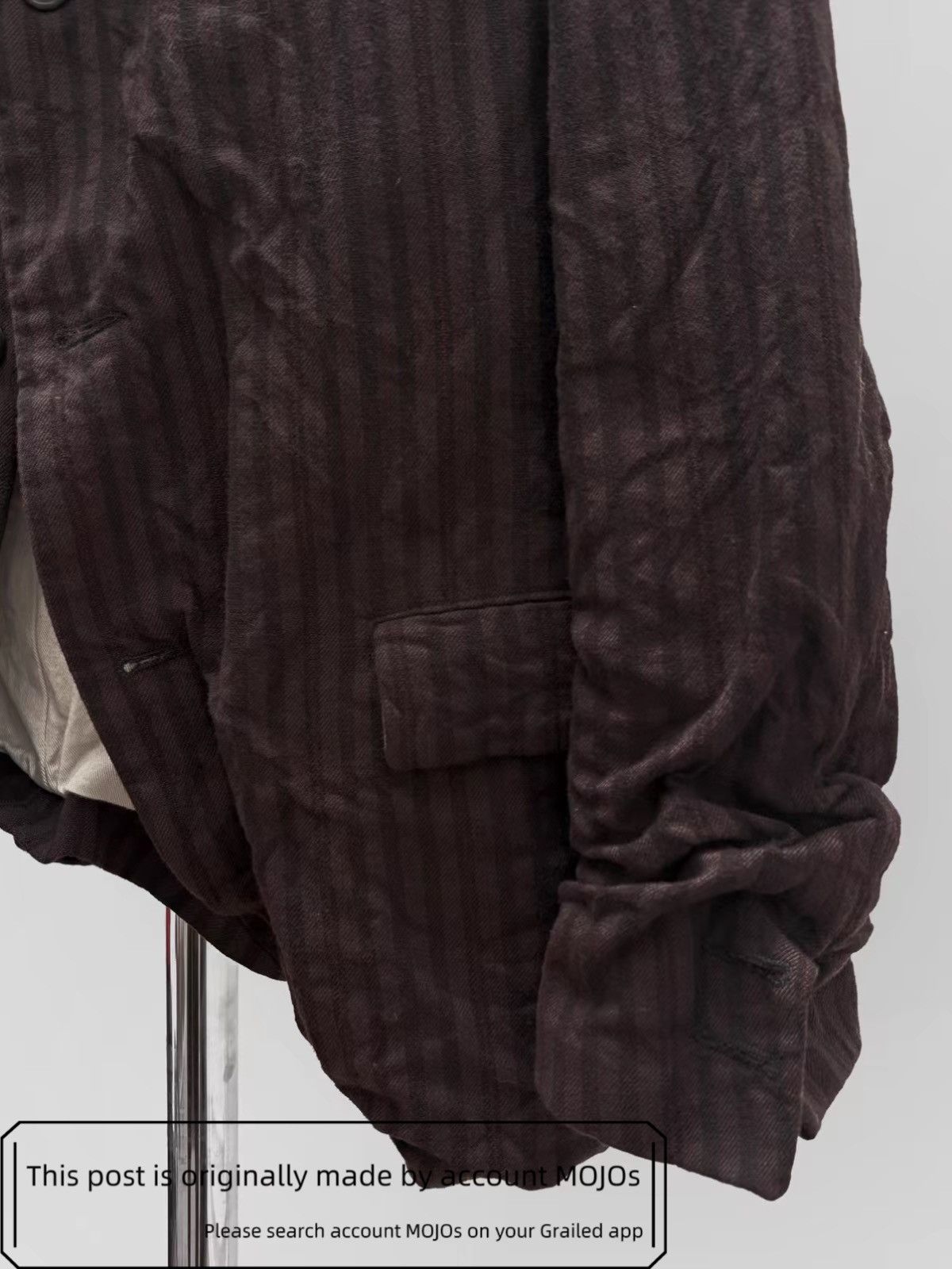 Paul Harnden Shoemakers Sz S Paul Harden Shoemaker Dark Brown Stripe Jacket mojos139 Size US S / EU 44-46 / 1 - 8 Thumbnail