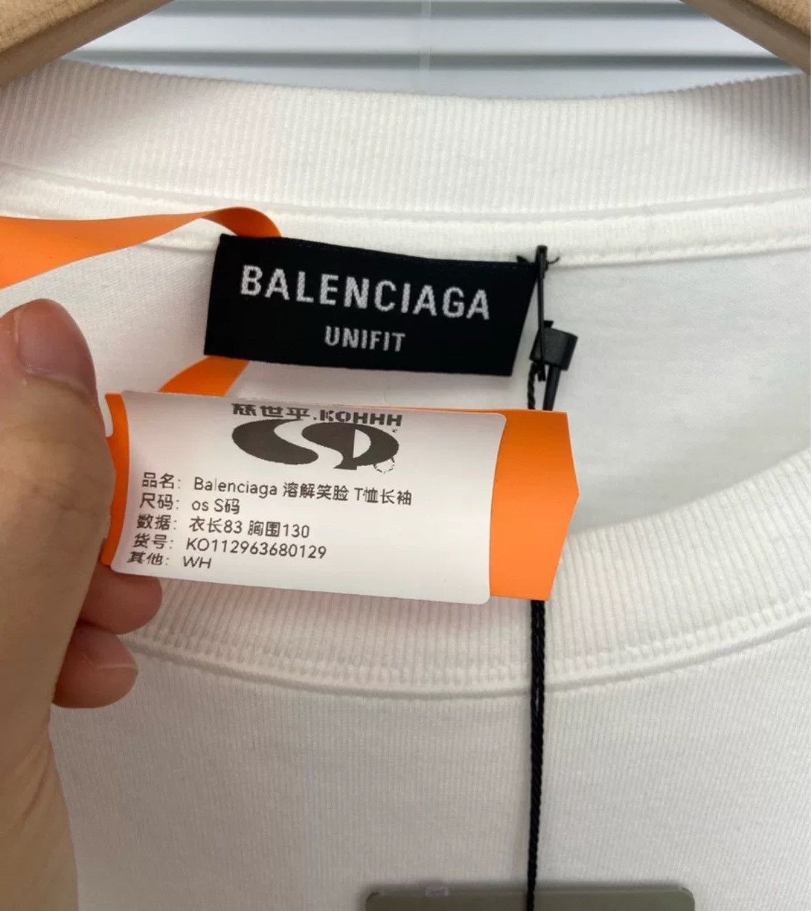 Balenciaga Balenciaga Dissolves Smiling Face Victory White Long Sleeve Size US S / EU 44-46 / 1 - 5 Thumbnail