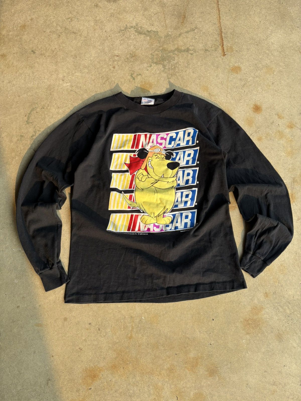 NASCAR Crazy 1994 Wacky Races Hanna Barbera Nascar Longsleeve Size US L / EU 52-54 / 3 - 1 Thumbnail