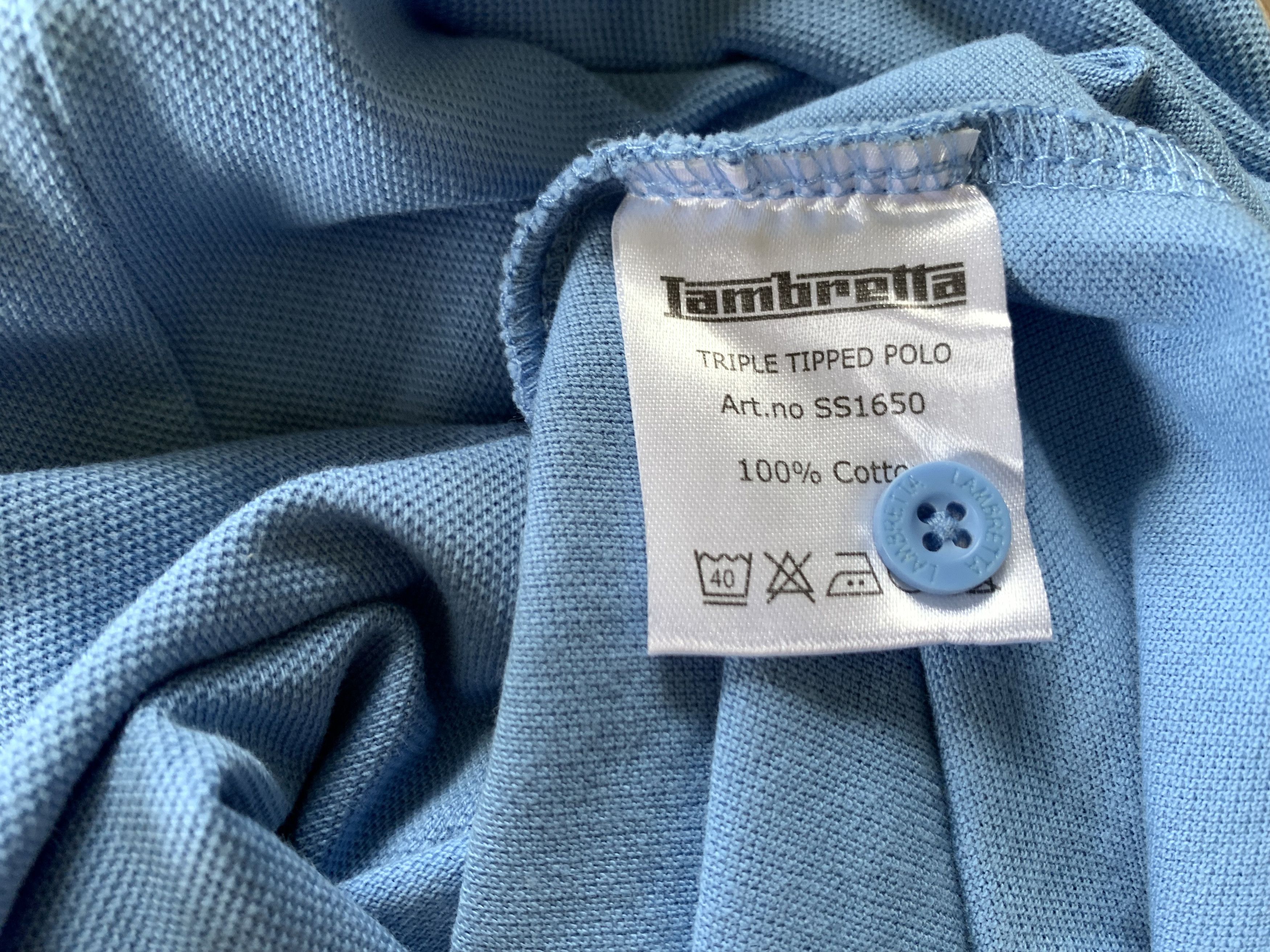 Japanese Brand × Lambretta Lambretta Cotton Light Blue Polo T Shirt Size US L / EU 52-54 / 3 - 7 Thumbnail