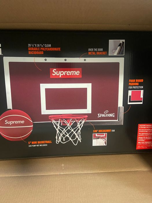 Supreme Supreme Spalding Mini Basketball Hoop in Hand | Grailed