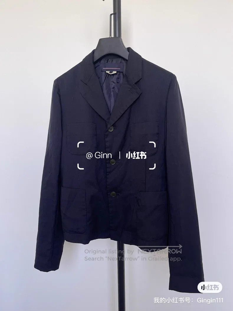 Comme des Garcons Comme Des Garcons Four-Pocket Navy Blazer Jacket Size M / US 6-8 / IT 42-44 - 1 Thumbnail