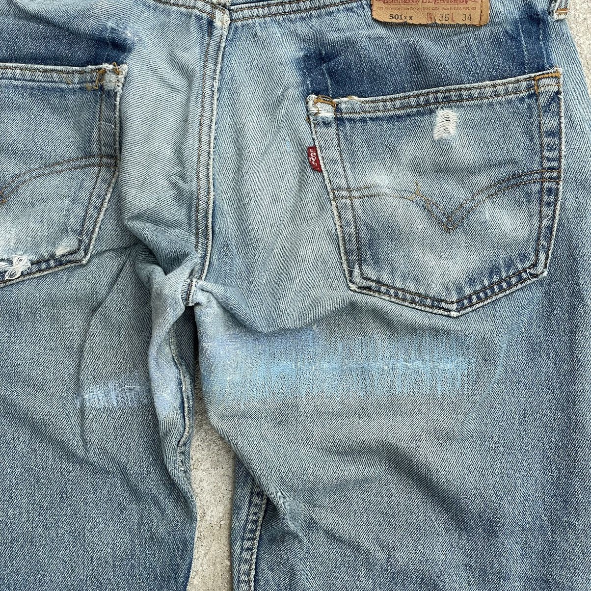 Levi's × Levi's Vintage Clothing “WEIRD LEVIS 501XX” HIGH POCKET LEVIS DENIM Size US 35 - 11 Thumbnail