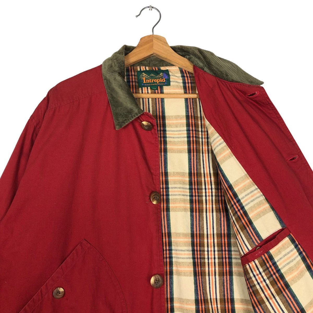 Japanese Brand 🔥90’s Intrepid Chore Jacket Cargo Blanket Lining Tartan Size US L / EU 52-54 / 3 - 10 Thumbnail