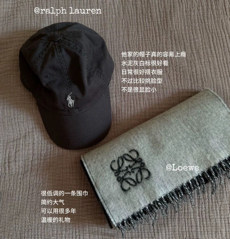 Loewe LOEWE Gray and white double-sided scarf Size ONE SIZE - 1 Thumbnail