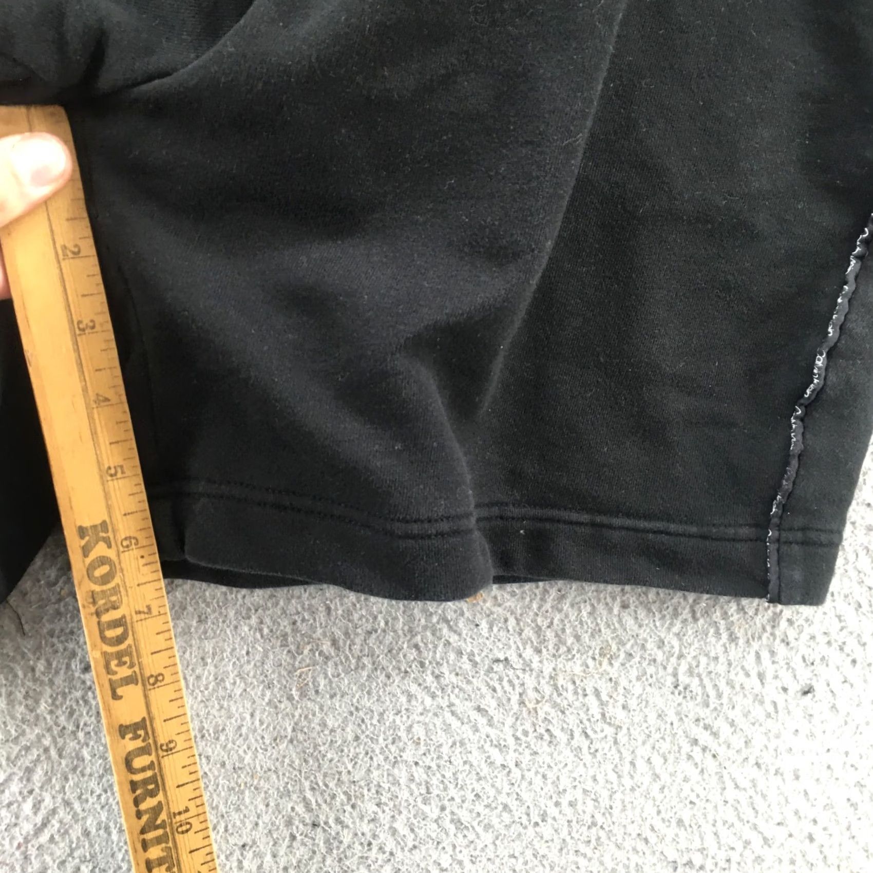 Calvin Klein Calvin Klein Sweatshorts Mens Black High Rise Drawstring Pocket Size ONE SIZE - 7 Thumbnail