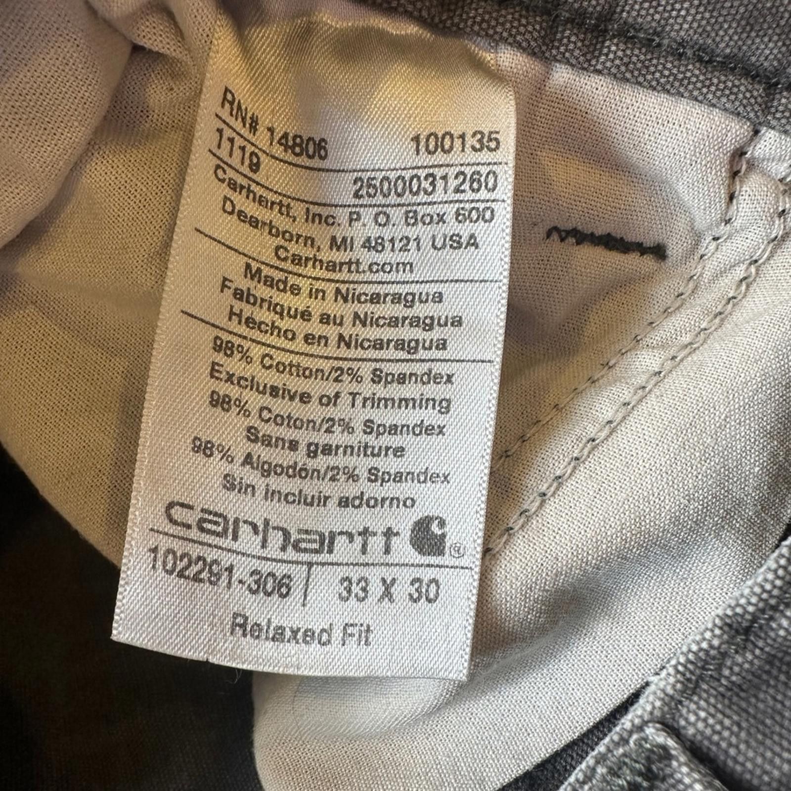 Carhartt Carhartt 102291-306 Relaxed Fit Utility Work Pants Men 33x30 Size US 33 - 6 Thumbnail