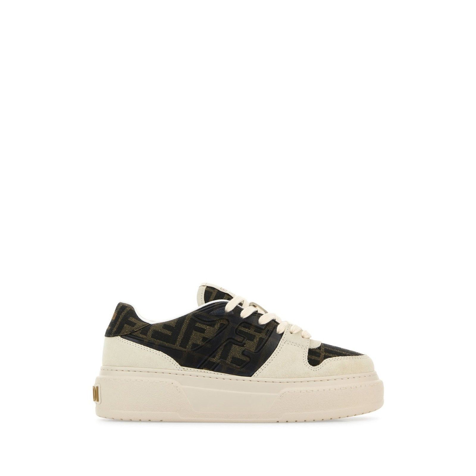 FENDI Match $970 White Suede Sneakers New & Authentic (Women