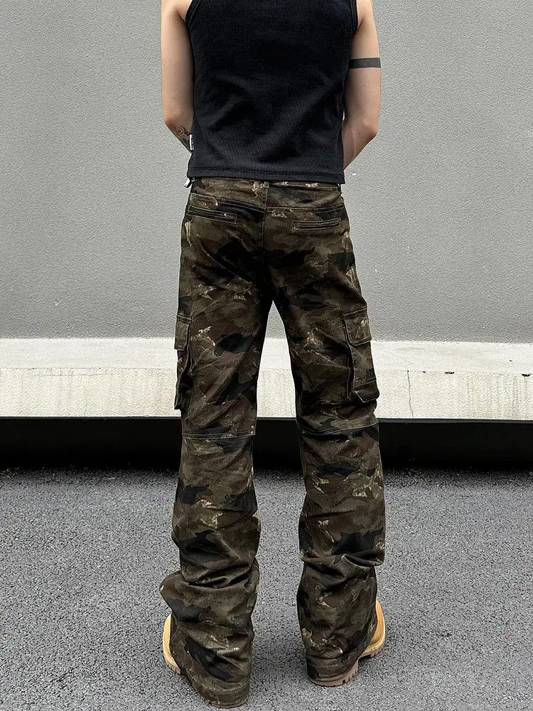 Japanese Brand × Jean Camo Cargo Graphic Pants Size US 32 / EU 48 - 4 Thumbnail