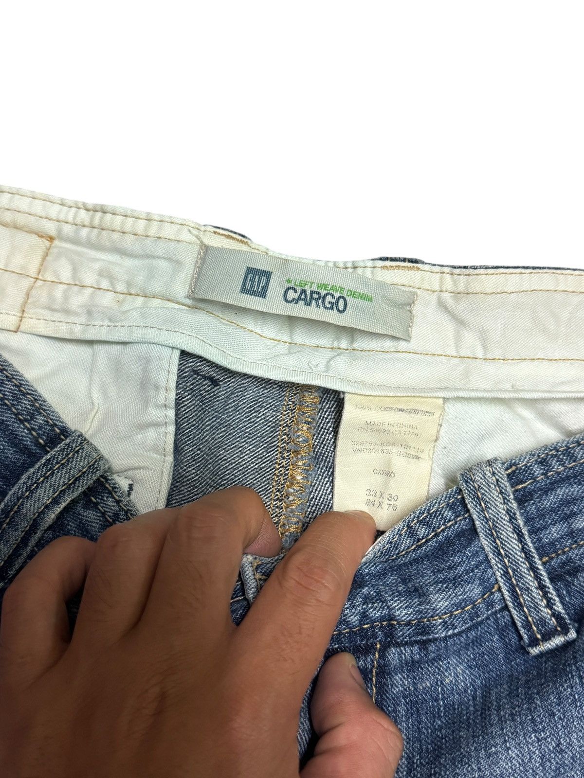 Gap Cargo GAP Multipocket Distressed Denim Pants Size US 33 - 9 Thumbnail