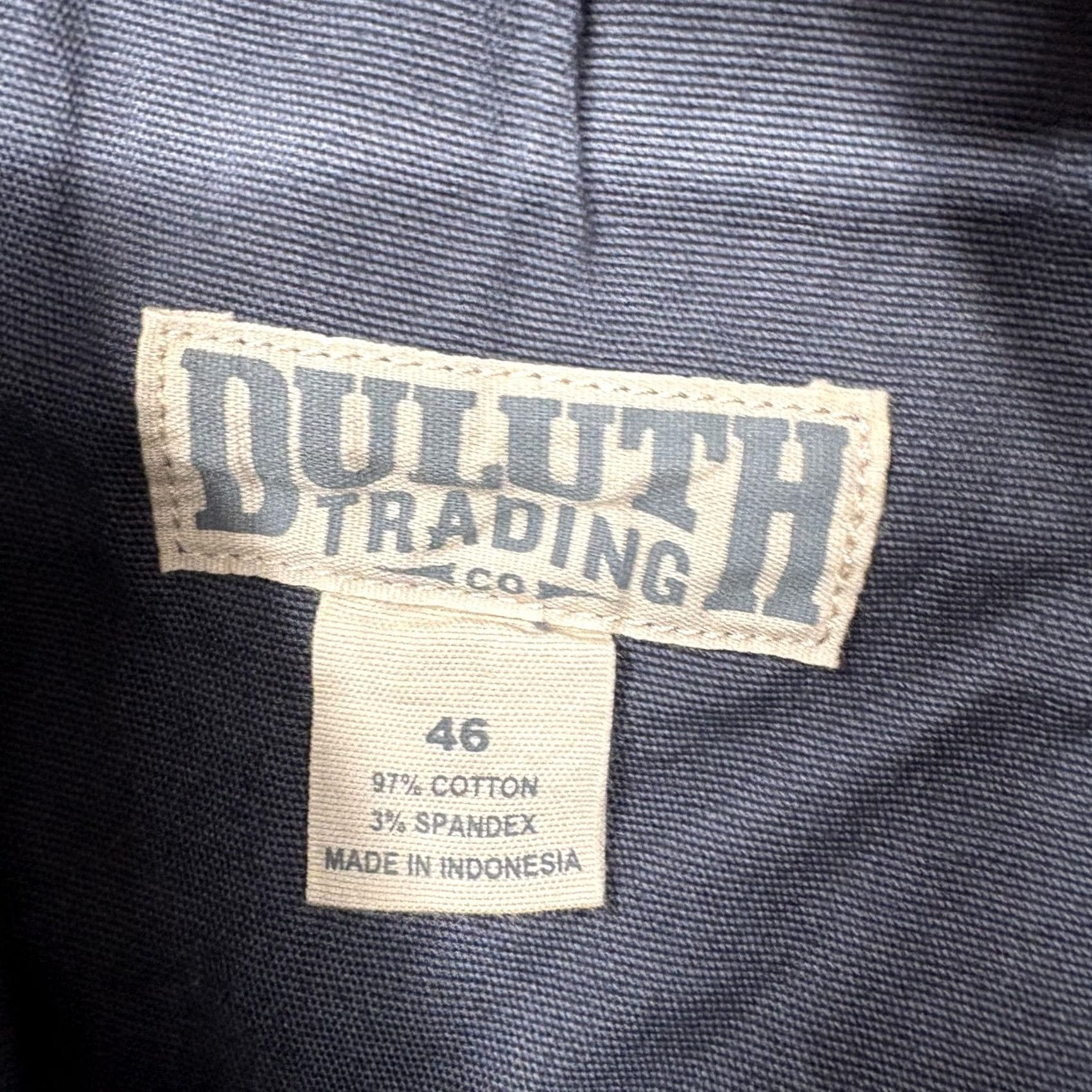 Duluth Trading Company Duluth Flex Fire Hose 12" Cargo Shorts Mens 46 Blue Canvas Stretch Workwear NWT Size US 30 / EU 46 - 4 Thumbnail