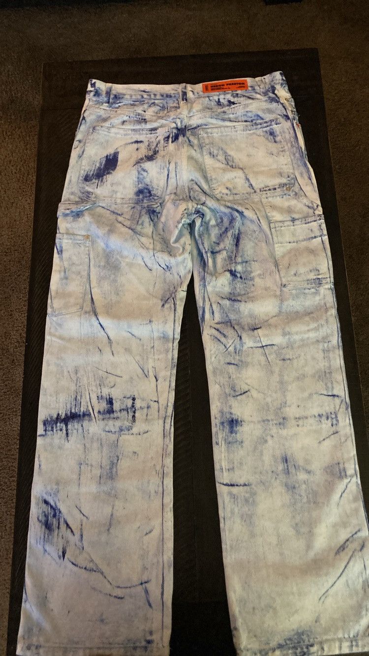Heron Preston Heron Preston Painted Wash Carpenter Pants Size US 30 / EU 46 - 2 Thumbnail
