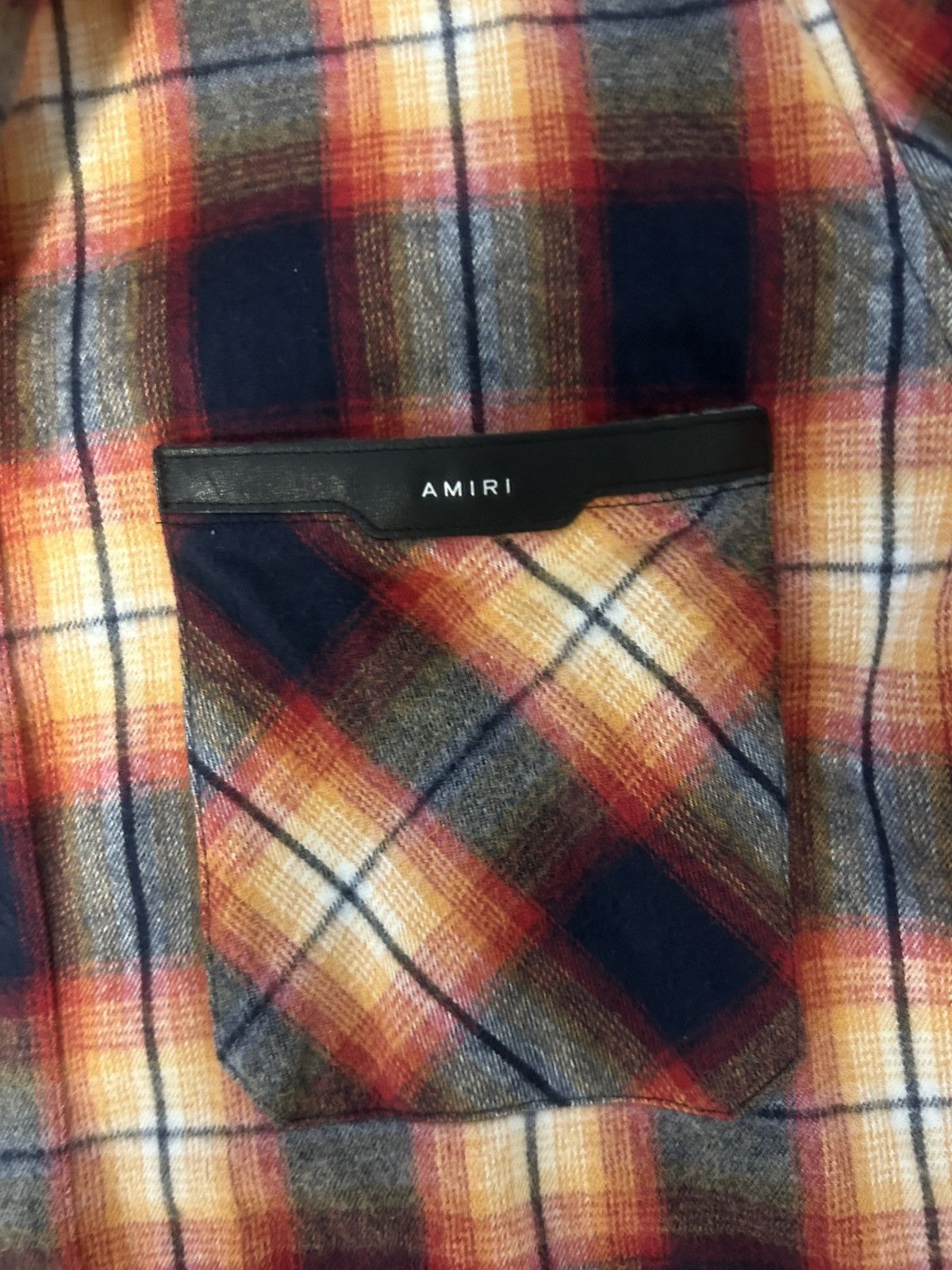 Amiri Amiri Logo Flannel Caual Button-Down Shirt Size US L / EU 52-54 / 3 - 3 Thumbnail