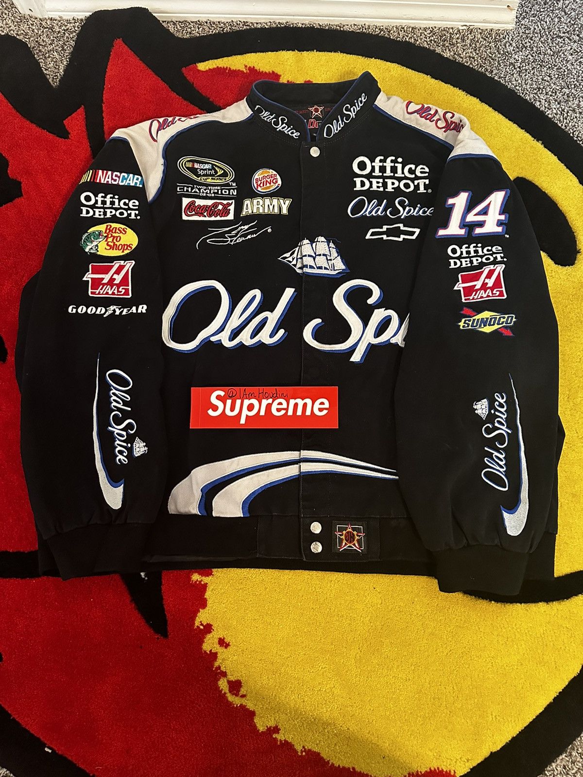 Vintage Vintage NASCAR Old Spice Camaro Racing Jacket Grailed