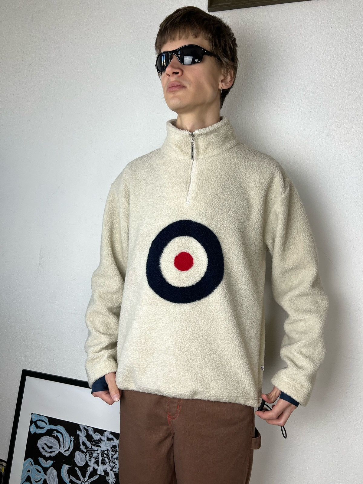 JNCO × Japanese Brand Lambretta vintage Baggy fleece Big logo Drill Streetwear Y2K Size US L / EU 52-54 / 3 - 6 Thumbnail